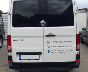 Reklama ant automobilio, Šviesdėžės, Lipdukų gamyba/šalinima / Trigalvis / Darbų pavyzdys ID 1233829