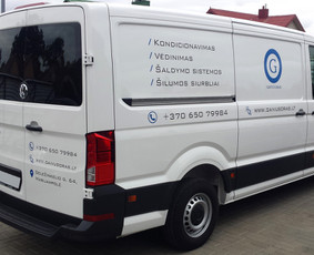Reklama ant automobilio, Šviesdėžės, Lipdukų gamyba/šalinima / Trigalvis / Darbų pavyzdys ID 1233831