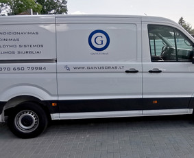 Reklama ant automobilio, Šviesdėžės, Lipdukų gamyba/šalinima / Trigalvis / Darbų pavyzdys ID 1233833