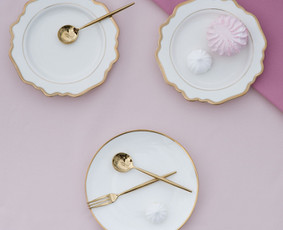 Indai saldžiam stalui - Prabangių indų, stalo įrankių ir taurių nuoma - 2