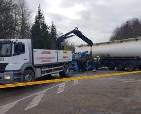 Kroviniu pervezimas fiskaru, žemagrindė puspriekabė, tralas / UAB Automera / Darbų pavyzdys ID 1242573