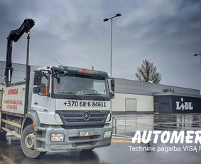 Kroviniu pervezimas fiskaru, žemagrindė puspriekabė, tralas / UAB Automera / Darbų pavyzdys ID 1242579