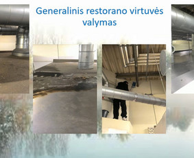 Generalinis restorano virtuvės valymas