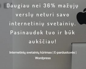 Reprezentacinės svetainės ir el. parduotuvės, programavimas / Rytis Bukauskas / Darbų pavyzdys ID 1251253
