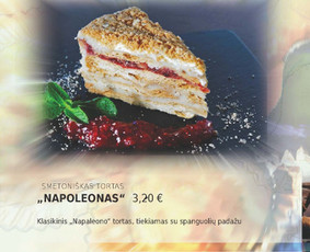 Desertinio meniu maketas.