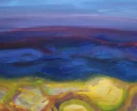 “JŪRA VIOLETINĖ”/THE SEA IN VIOLET” (60x80, aliejus, drobė, 2016)