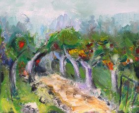 “ROJAUS SODAS“/“GARDEN OF EDEN” (akrilas, mišri technika, 70x100, 2016) 