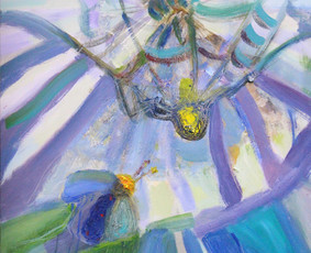 “VORAS IR MUSĖ”/ “SPIDER AND FLY” (aliejus, drobė, 60x60, 2016) 