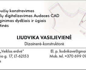 Drabužių konstravimas, lekalai, išklotinės - Buitinės paslaugos - 4 Buitinės paslaugos - Drabužių konstravimas, lekalai, išklotinės - 4