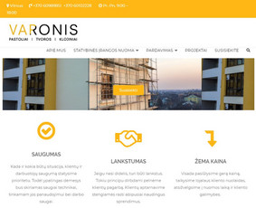 Statybinės technikos nuomos svetainė. 2020 metai