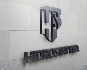 Atnaujintas HIDROSTATYBA logotipas. Iškaba