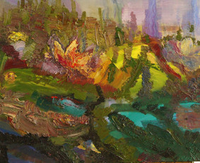 “TIESIOG LELIJOS”/”JUST LILIES” (aliejus, drobė, 50x70, 2015)