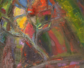 “VAKARO ŽAROS/ “EVENING LIGHTS” (aliejus, drobė, 50x70, 2015) 