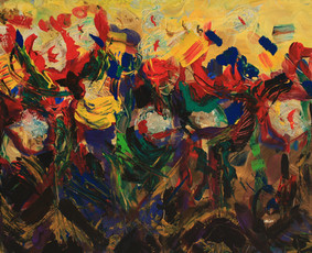 "GYVENIMO DŽIAUGSMAS"/JOY OF LIFE - (akrilas, drobė, 60x80 cm, 2015 m.)