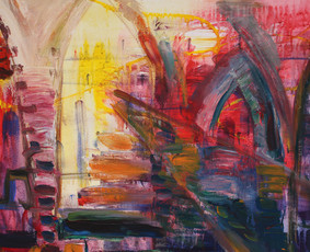 „ARKŲ MELODIJOS“/ “MELODIES OF ARCHES“ (akrilas, drobė, 60x80 cm, 2015 m.)