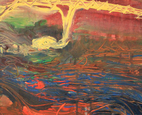 “Skrydis” (40x50 cm, drobė, akrilas, 2014 m.)