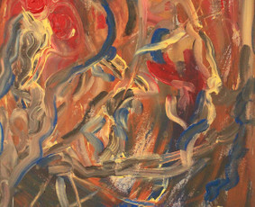 “ATSPĖK…”/ “GUESS…” - (akrilas, drobė, 65x90 cm, 2014)