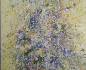 „GELTONA 2”/ „YELLOW 2” (mišri technika, drobė, 50x70, 2016 m.)
