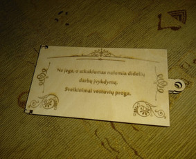 Graviravimas ir pjovimas lazeriu / UAB "Fanerus" / Darbų pavyzdys ID 1293629