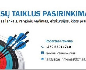 Taiklus Pasirinkimas / Renginių vedimas, organizavimas / Darbų pavyzdys ID 1300155