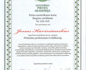 Jonas Kariniauskas, profesionalus pirtininkas / Jonas Kariniauskas / Darbų pavyzdys ID 1301407
