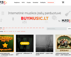 El. prekybos sistema muzikos įrašų ir atributikos agentūrai - www.shownet.lt . 