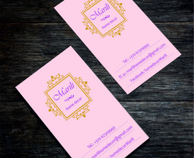 Logotipas ir vizitinė home decor studijai 