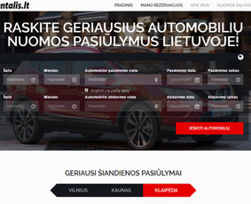 Automobilių rezervacijos platforma.