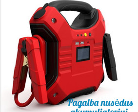 Automobilio užvedimas išsikrovus akumuliatoriui