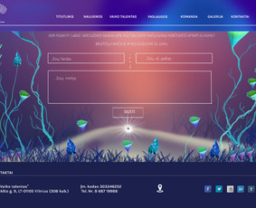 Web page. Vaiko talento svetainė