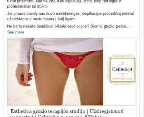 Esthetica grožio terapijos studija 
PVZ.: aktyvus link'as į tinklalapį su papildomomis nuorodomis į atskiras paslaugas