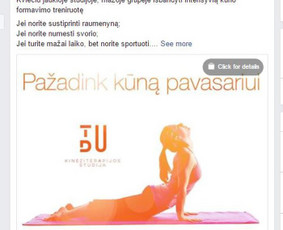 Kineziterapijos studija TuDu 
PVZ.: aktyvus link'as į tinklalapį su papildomomis nuorodomis į atskiras paslaugas