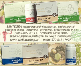 Santegros maisto papildai ginekologijai, natūralūs augaliniai ingredientai teigiamai veikia moters organizmo harmonini balansa, gali padėti esant moters lytinės sferos uždegiminiams susirgimams.