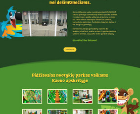 Internetinė svetainių vaikų nuotykių parkui: www.dziumandzi.lt.