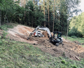 Sklypo lyginimas, formavimas - Ekskavatoriaus nuoma 4t 8.5t ir 25t - 1