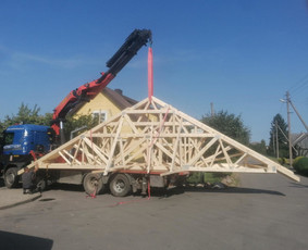 Krano nuoma Klaipėda - fiskaro nuoma Klaipėdoje - galingas / UAB "Uostamiesčio transportas" / Darbų pavyzdys ID 1405405
