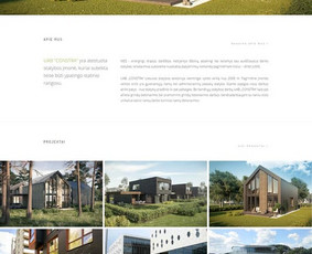 Statybos įmonės Constra internetinė svetainė www.constra.lt
