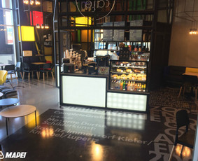 3D grindys kavinėje "Caif cafe" Vilniuje. Panaudotas specialus 3D grindims skirtas skaidrus epoksidas MAPEFLOOR I 300 SL TRP: http://www.mapei.com/public/COM/products/2051_mapefloor_i_300_sl_trp_gb....
