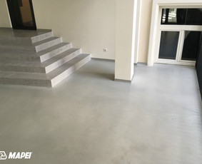 ULTRATOP dekoratyvinio betono grindų danga. Natūralus efektas. Biurų komplekso "B NORDIC 26" patalpos Vilniuje. 
http://velvemst.lt/uploads/Ultratop_LT.pdf