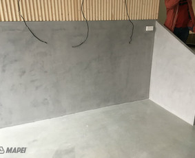 ULTRATOP LOFT cementine dekoratyvine grindu/sienu danga. Biurai Vilniuje.
http://www.velvemst.lt/uploads/Brochure_Ultratop_Loft_LT_web.pdf