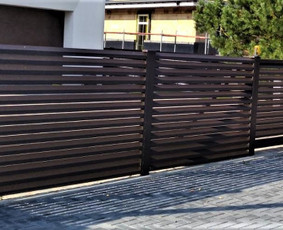 Skardinės tvoros - Tvorų, vartų, vartelių bei terasų montavimas - 4