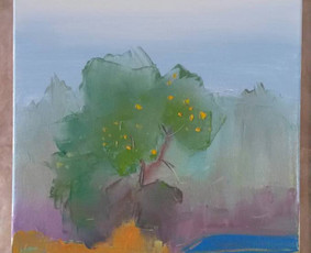 Obelis rūke. Drobė 30x40 cm aliejiniais dažais. Parduodamas. 30 eurų