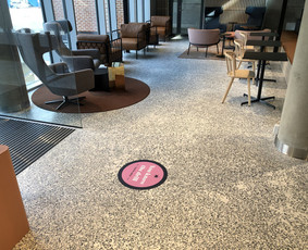„Ultratop terrazzo“ teraco grindų danga, „City Box“ viešbutis „Porto Franco“ rajonas, Talinas
