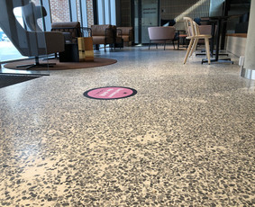 „Ultratop terrazzo“ teraco grindų danga, „City Box“ viešbutis „Porto Franco“ rajonas, Talinas