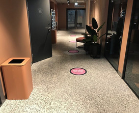„Ultratop terrazzo“ teraco grindų danga, „City Box“ viešbutis „Porto Franco“ rajonas, Talinas