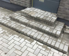 Trinkelių Klojimas Kelių tiesimas, Aikštelių įrengimas. - Laiptai iš trinkelių - 1 Laiptai iš trinkelių - Trinkelių Klojimas Kelių tiesimas, Aikštelių įrengimas. - 1