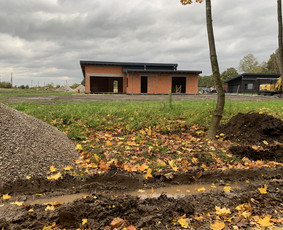 kelių bei drenažų tiesimas