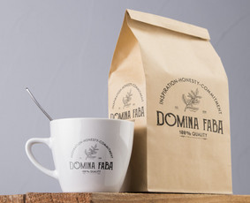 Domina faba etiketė pagal klientės norus