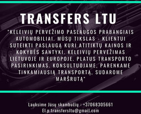Keleivių pervežimas mikroautobusais su vairuotoju / TRANSFERSLTU / Darbų pavyzdys ID 1461433
