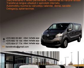 Keleivių pervežimas mikroautobusais su vairuotoju / TRANSFERSLTU / Darbų pavyzdys ID 1461453